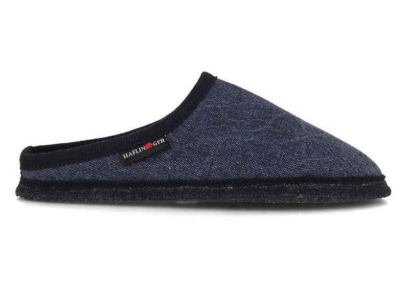 1 HAFLINGER-Women-Men-Cotton-Slippers-Cotty-Wash-captain-blue