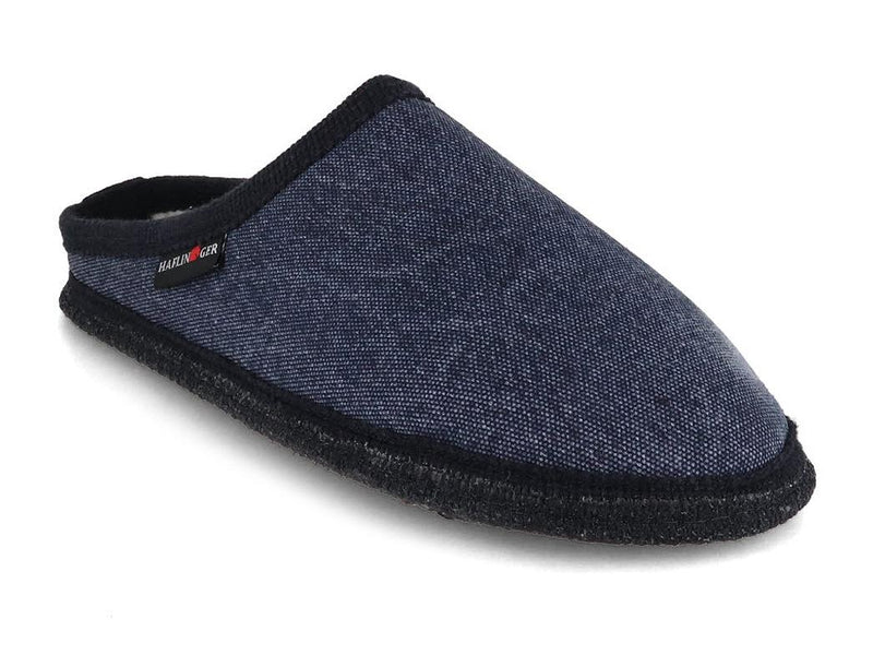 HAFLINGER-Women-Men-Cotton-Slippers-Cotty-Wash-captain-blue