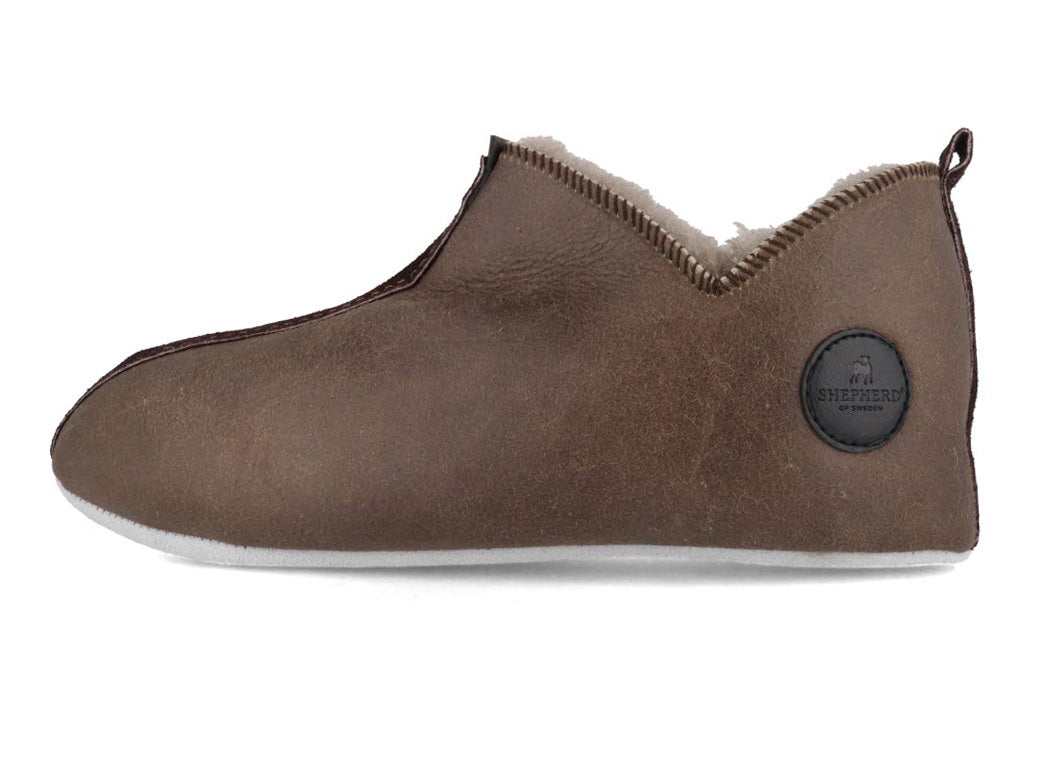 1 SHEPHERD-Women-Lambskin-Slipper-Boots-Lina-stone-oiled-antique #farbe_Gray