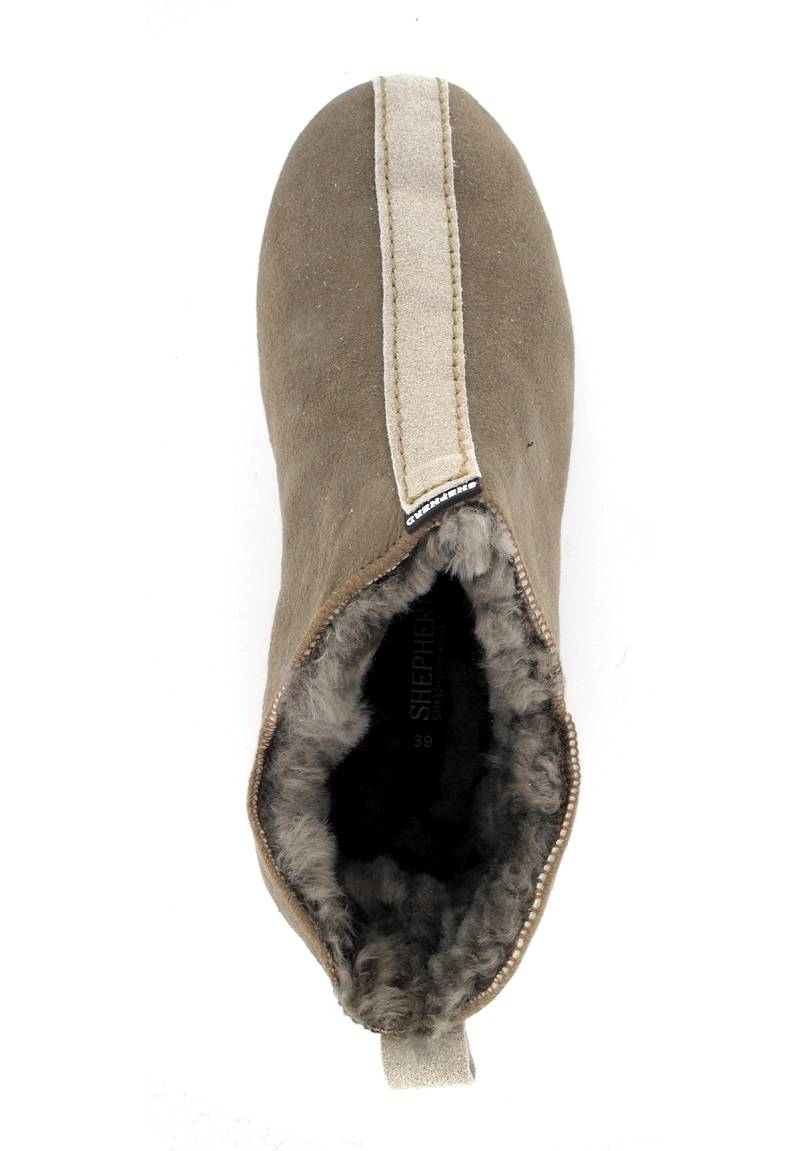 1 SHEPHERD-Womens-Sheepskin-Slippers--Lina-Stone #farbe_Beige