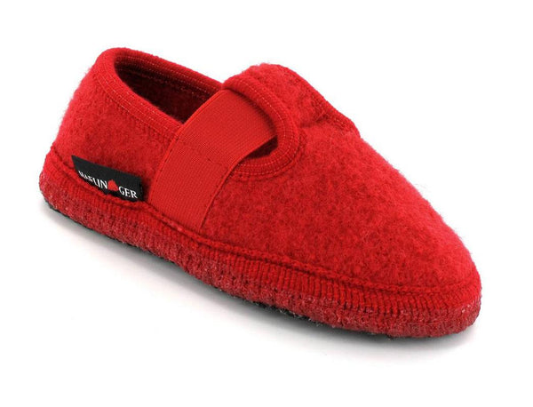 HAFLINGER-Girls-Slippers-Joschi-Ruby #farbe_Red