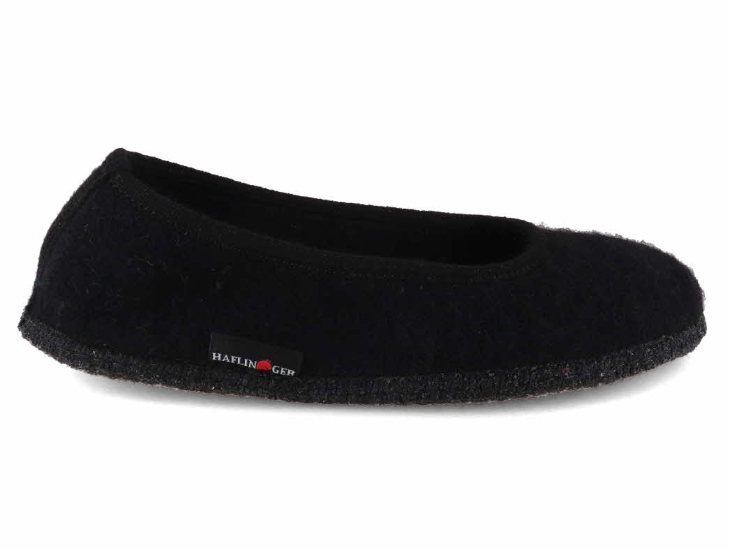 1 HAFLINGER-Women-Felt-Ballerinas-Marina-black #farbe_Black