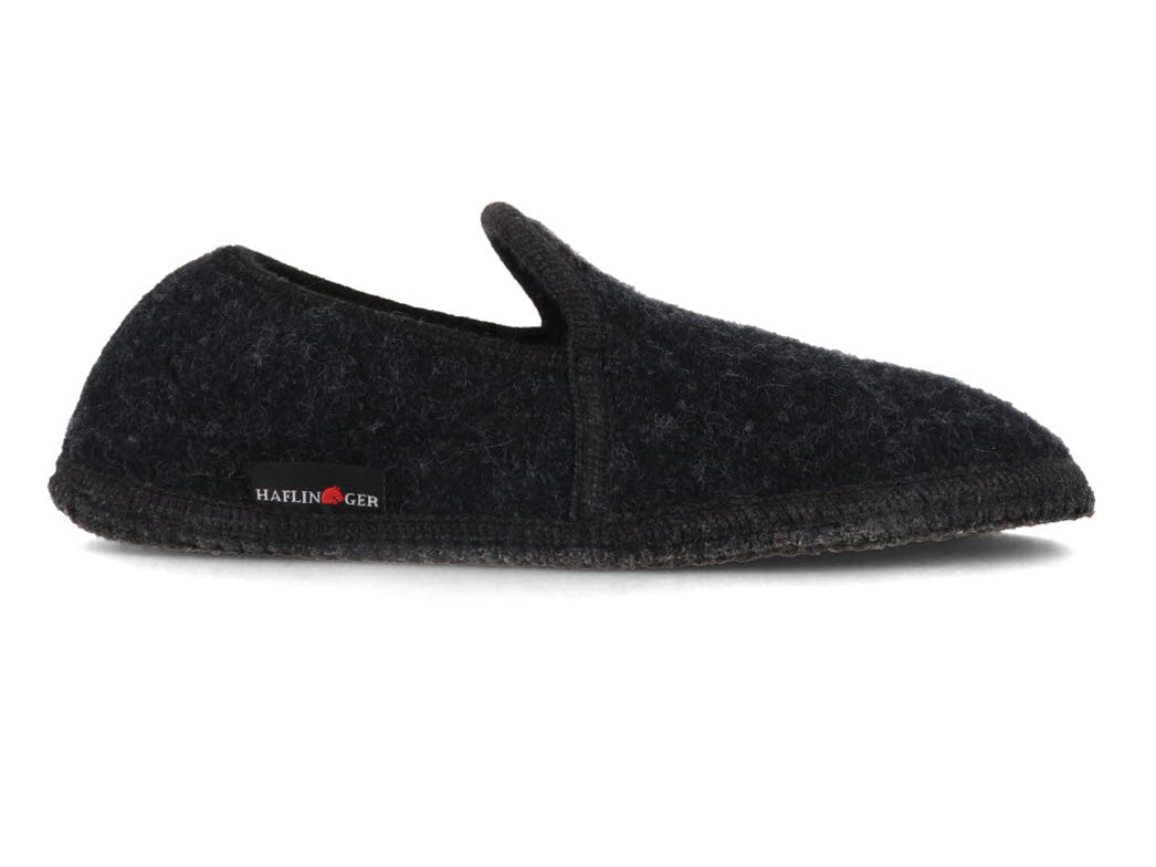 1 HAFLINGER-Women-Men-Closed-Heel-Boiled-Wool-Slippers-Loafer-graphite #farbe_Gray