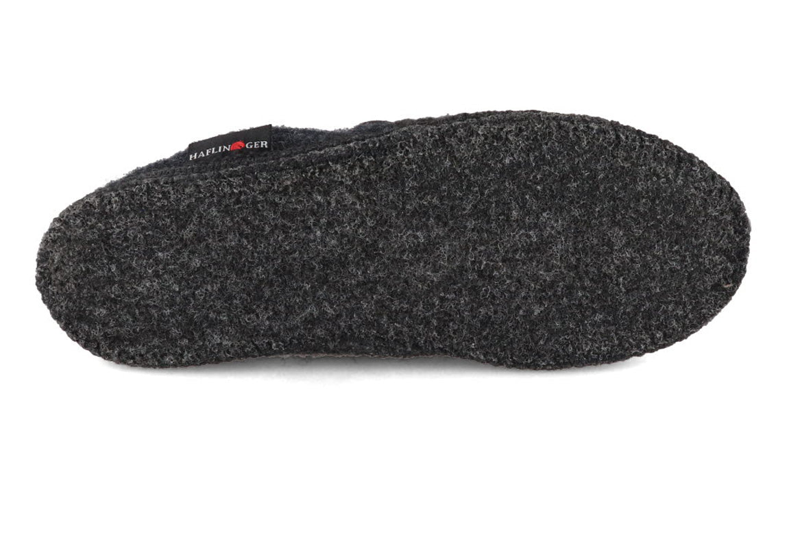 1 HAFLINGER-Women-Men-Closed-Heel-Boiled-Wool-Slippers-Loafer-graphite #farbe_Gray