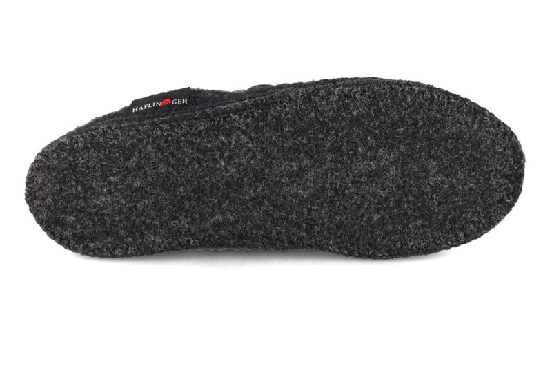 1 HAFLINGER-Women-Men-Closed-Heel-Boiled-Wool-Slippers-Loafer-graphite