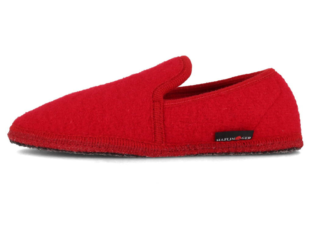 1 HAFLINGER-Women-Closed-Heel-Boiled-Wool-Slippers-Loafer-red #farbe_Red
