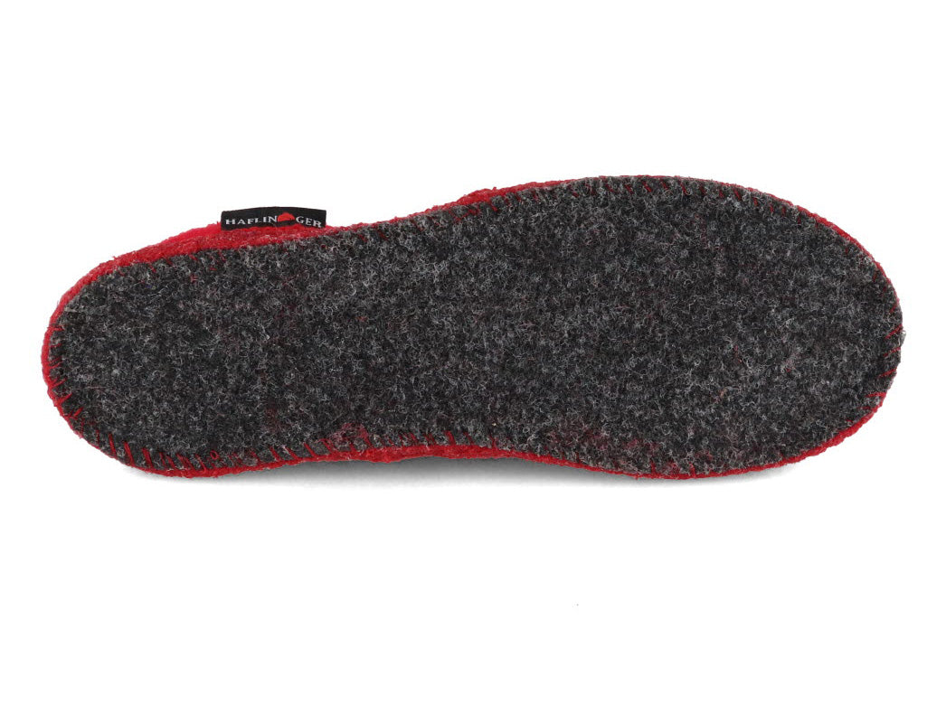 1 HAFLINGER-Women-Closed-Heel-Boiled-Wool-Slippers-Loafer-red #farbe_Red