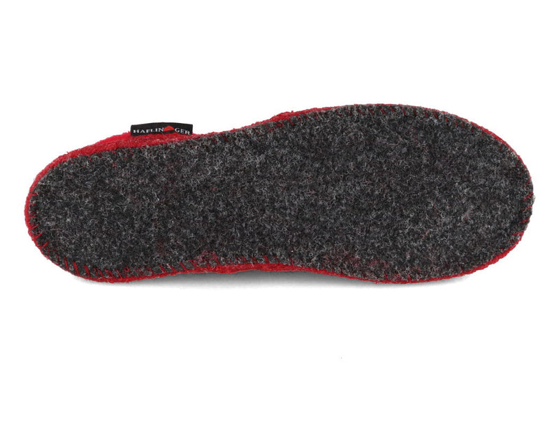 1 HAFLINGER-Women-Closed-Heel-Boiled-Wool-Slippers-Loafer-red