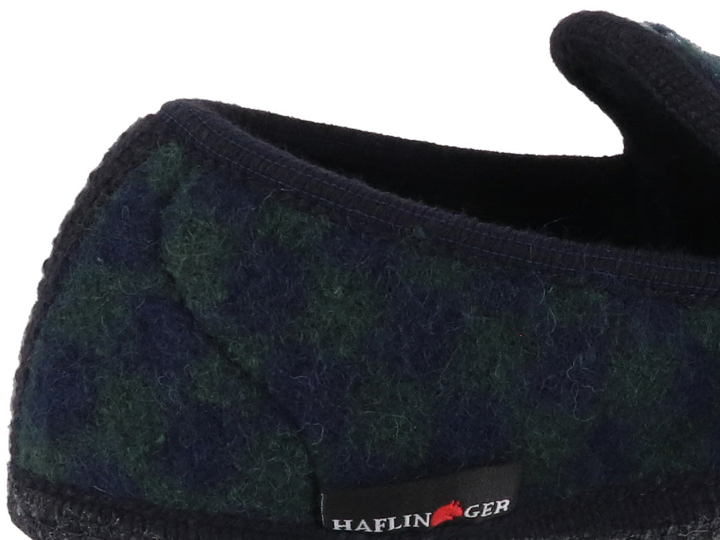 1 HAFLINGER-Women-Men-Closed-Heel-Boiled-Wool-Slippers--Loafer-Chess-ocean #farbe_Blue