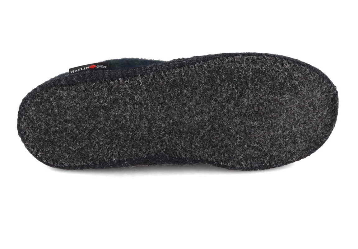 1 HAFLINGER-Women-Men-Closed-Heel-Boiled-Wool-Slippers--Loafer-Chess-ocean #farbe_Blue