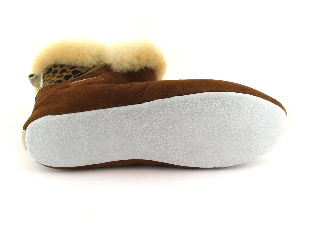 1 SHEPHERD-Womens-Sheepskin-Slipper-Boots--Mariette-Antique-CognacLeo #farbe_Brown