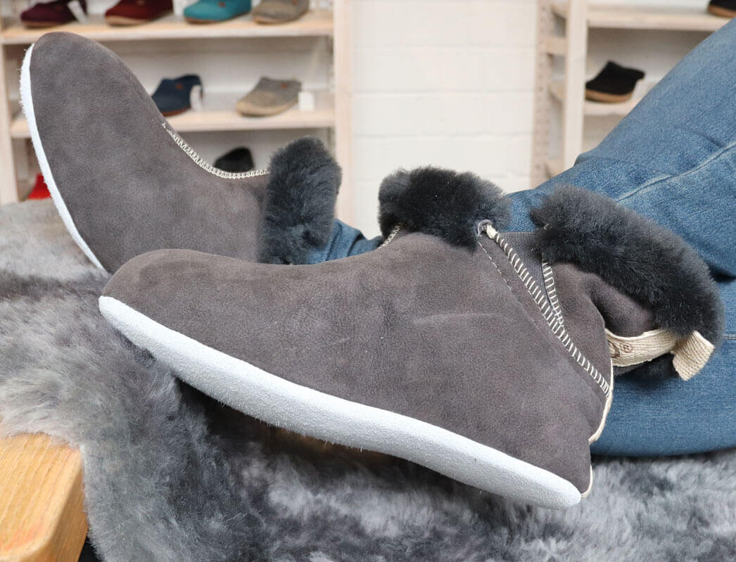 1 SHEPHERD-Womens-Sheepskin-Slipper-Boots--Mariette-Asphalt #farbe_Grey