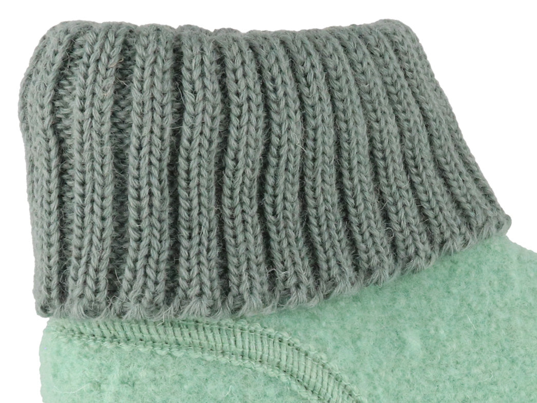 1 HAFLINGER-Women-Boiled-Wool-Slipper-Boots-Karl-peppermint #farbe_Green
