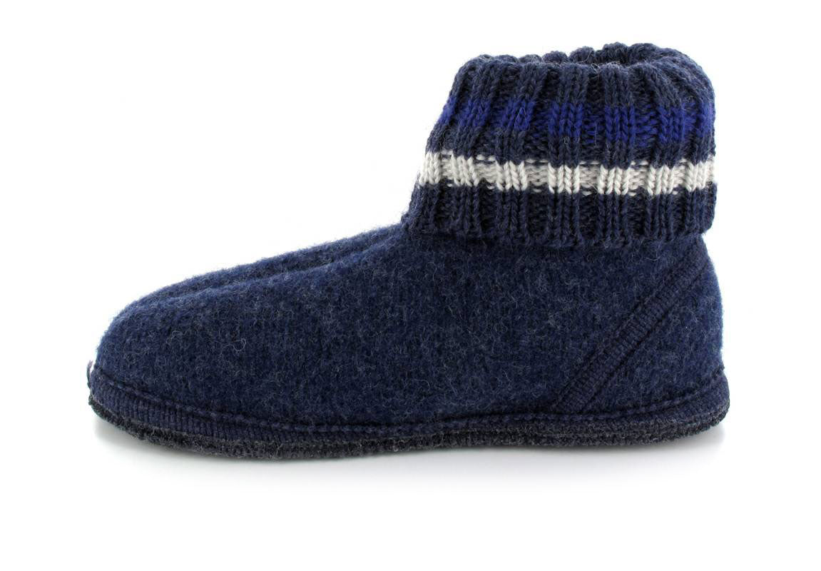 1 HAFLINGER-Boiled-Wool-Slipper-Boots--Paul-Denim #farbe_Blue