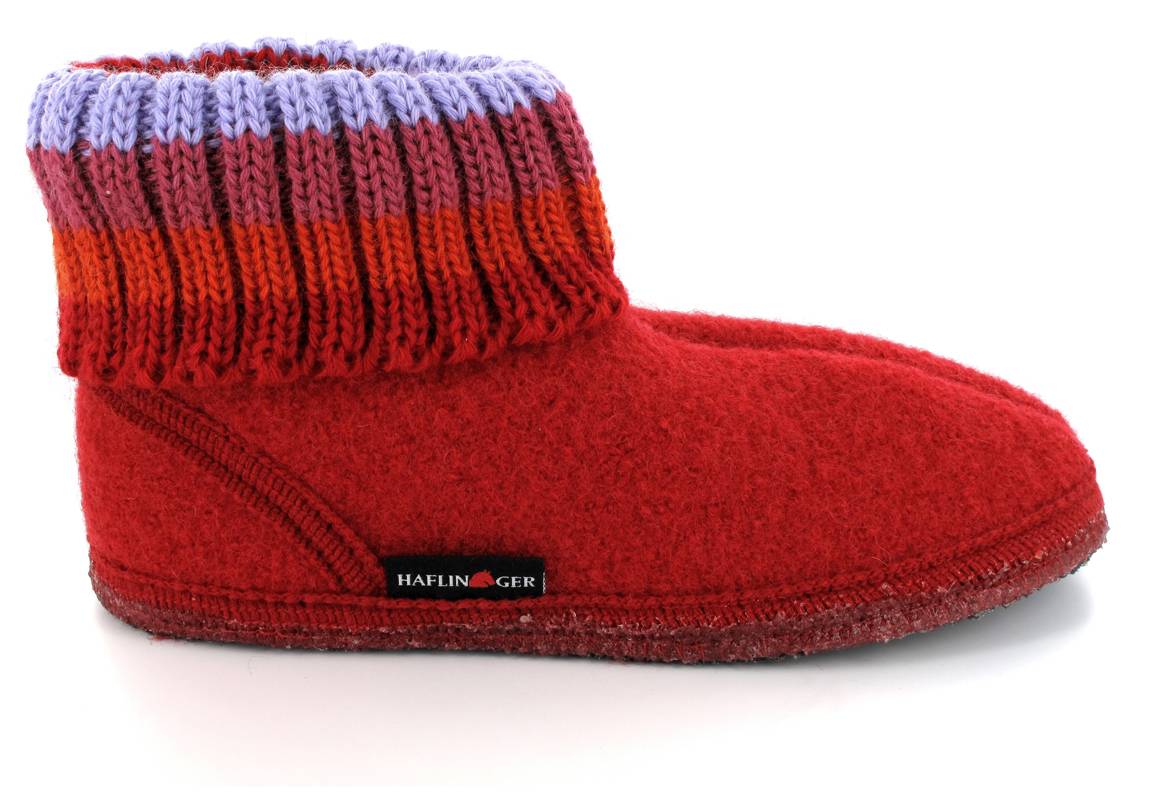 1 HAFLINGER-Womens-Slippers-Boots--Paul-Brick-Red #farbe_Red