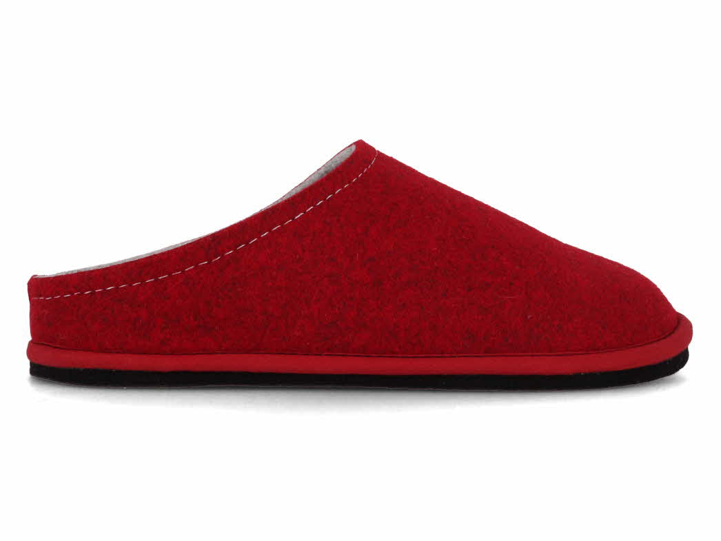 1 LWENWEISS-Women-Slippers-Easy-Bicolor-bordeaux-grey #farbe_Red