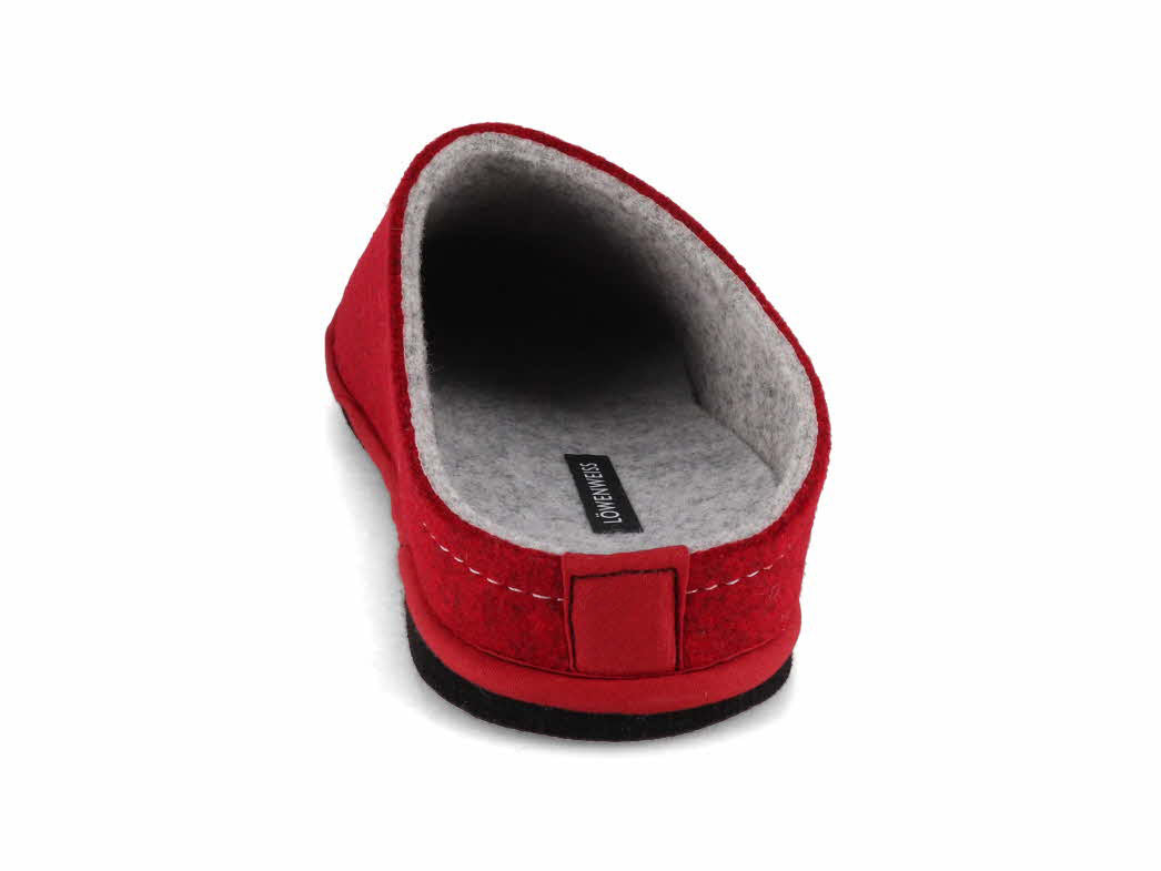 1 LWENWEISS-Women-Slippers-Easy-Bicolor-bordeaux-grey #farbe_Red