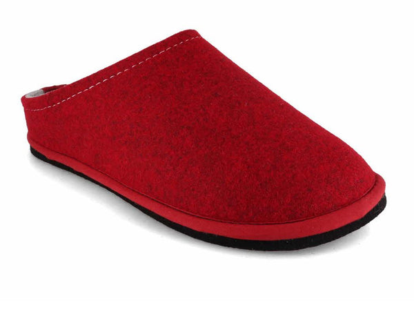 LWENWEISS-Women-Slippers-Easy-Bicolor-bordeaux-grey #farbe_Red