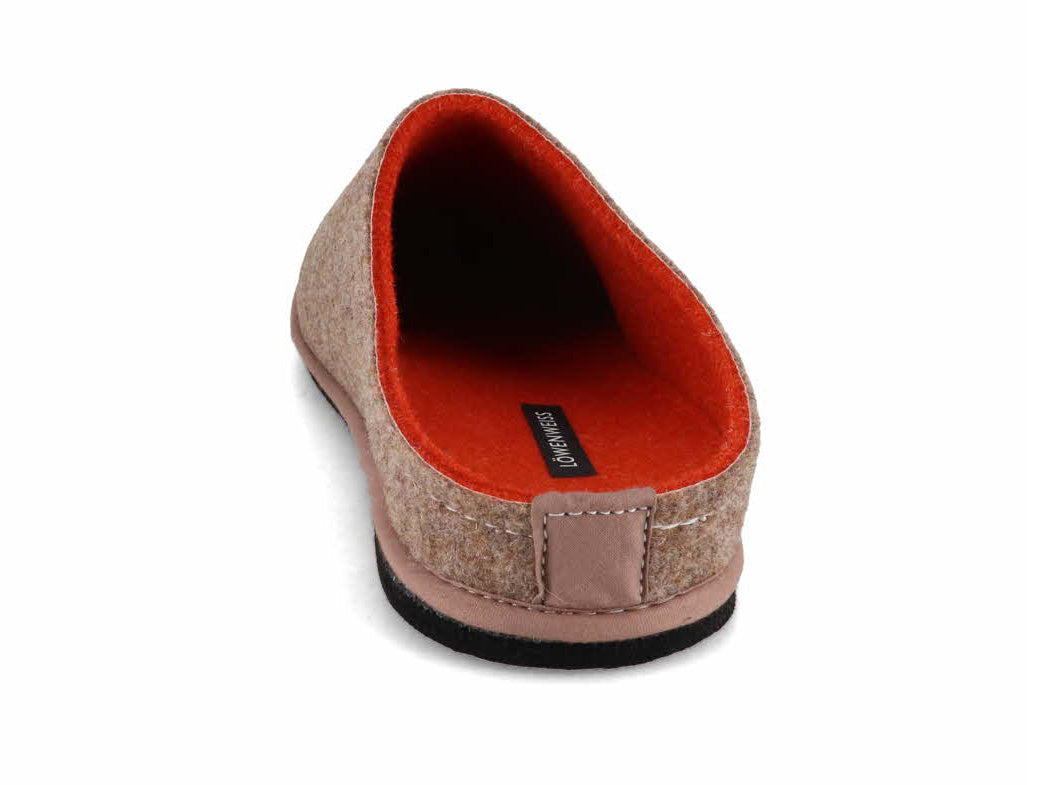 1 LWENWEISS-Men-Women-Slippers-Easy-Bicolor-hazelnut-orange #farbe_Beige