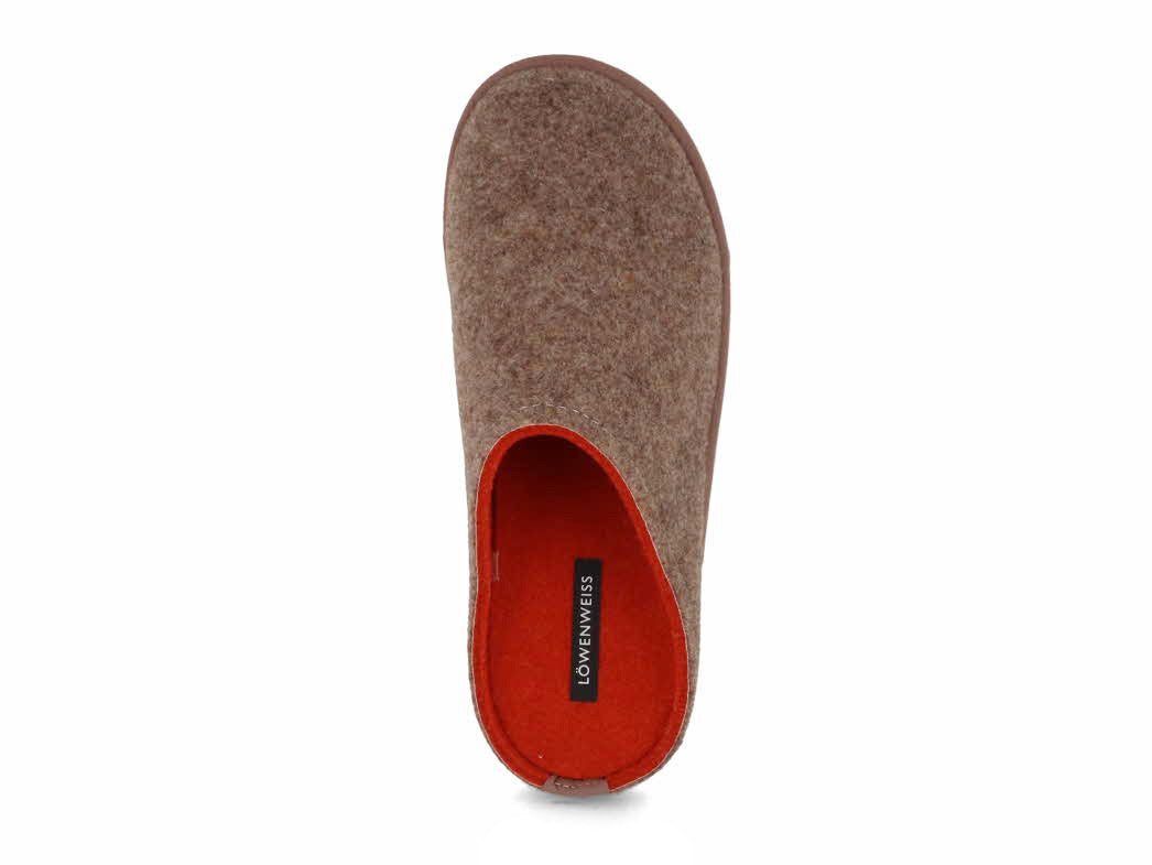 1 LWENWEISS-Men-Women-Slippers-Easy-Bicolor-hazelnut-orange #farbe_Beige