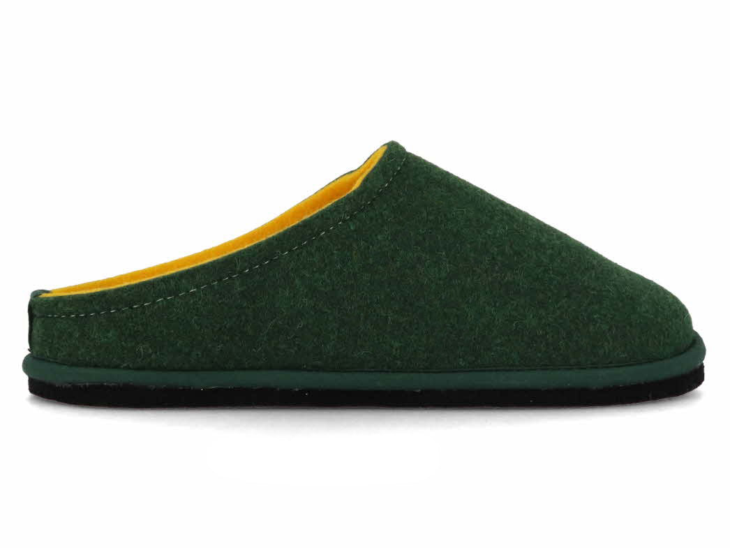1 LWENWEISS-Men-Women-Slippers-Easy-Bicolor-forrest-green-yellow #farbe_Green