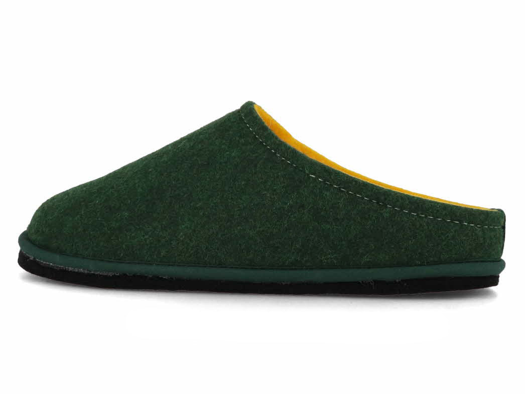 1 LWENWEISS-Men-Women-Slippers-Easy-Bicolor-forrest-green-yellow #farbe_Green