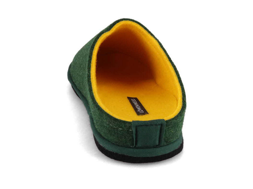 1 LWENWEISS-Men-Women-Slippers-Easy-Bicolor-forrest-green-yellow #farbe_Green