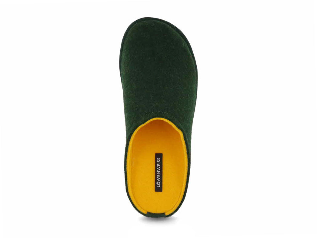 1 LWENWEISS-Men-Women-Slippers-Easy-Bicolor-forrest-green-yellow #farbe_Green