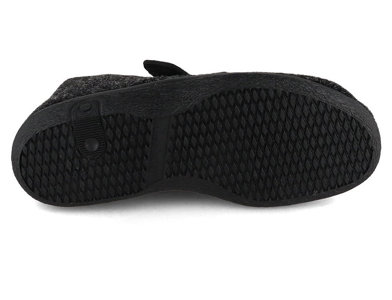 1 Varomed-vital-Slipper-Boots--Velcro-Fastener-Black