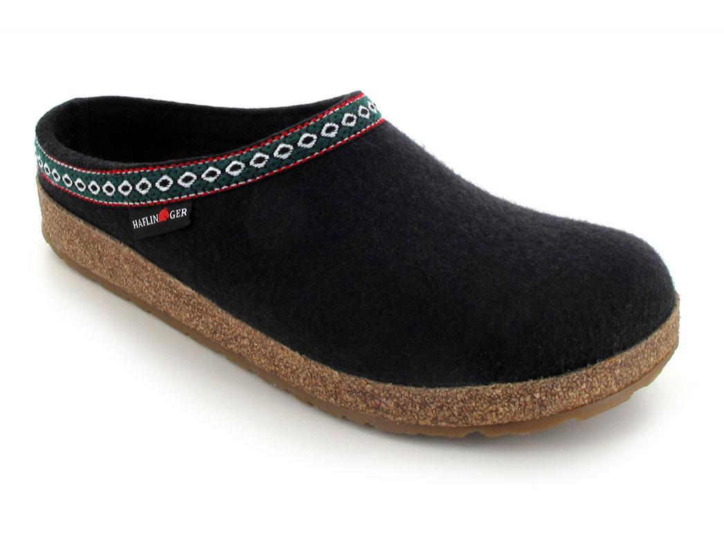 HAFLINGER-Clog--Grizzly-Franzl-Black #farbe_Black