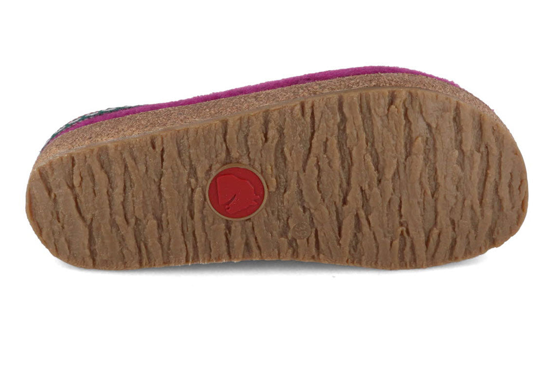 1 HAFLINGER-Clog--Grizzly-Franzl-Mulberry #farbe_Rosa