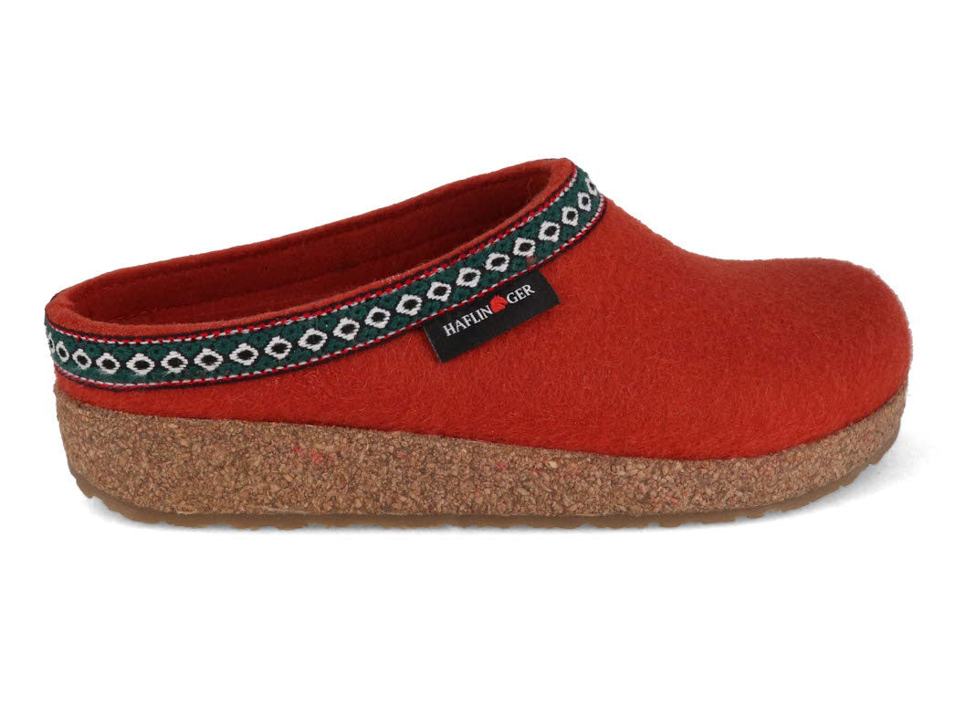 1 HAFLINGER-Clog--Grizzly-Franzl-Terracotta #farbe_Orange