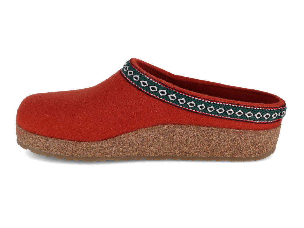1 HAFLINGER-Clog--Grizzly-Franzl-Terracotta #farbe_Orange