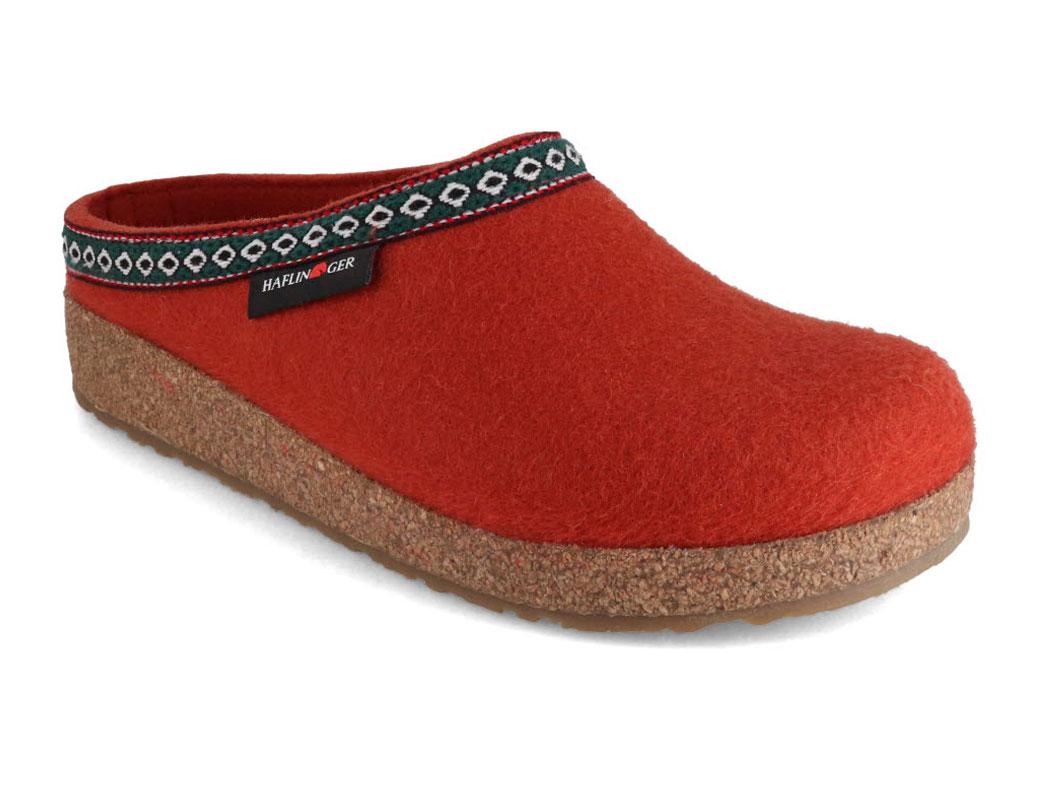 HAFLINGER-Clog--Grizzly-Franzl-Terracotta #farbe_Orange