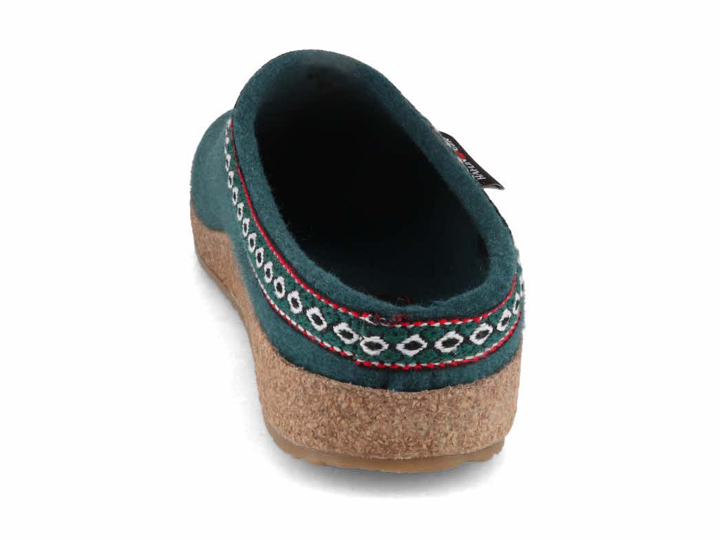 1 HAFLINGER-Men-Women-Clogs-Grizzly-Franzl-pine-green #farbe_Green