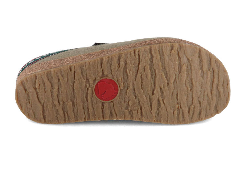 1 HAFLINGER-Men-Women-Felt-Clogs-Grizzly-Franzl-sahara #farbe_Green