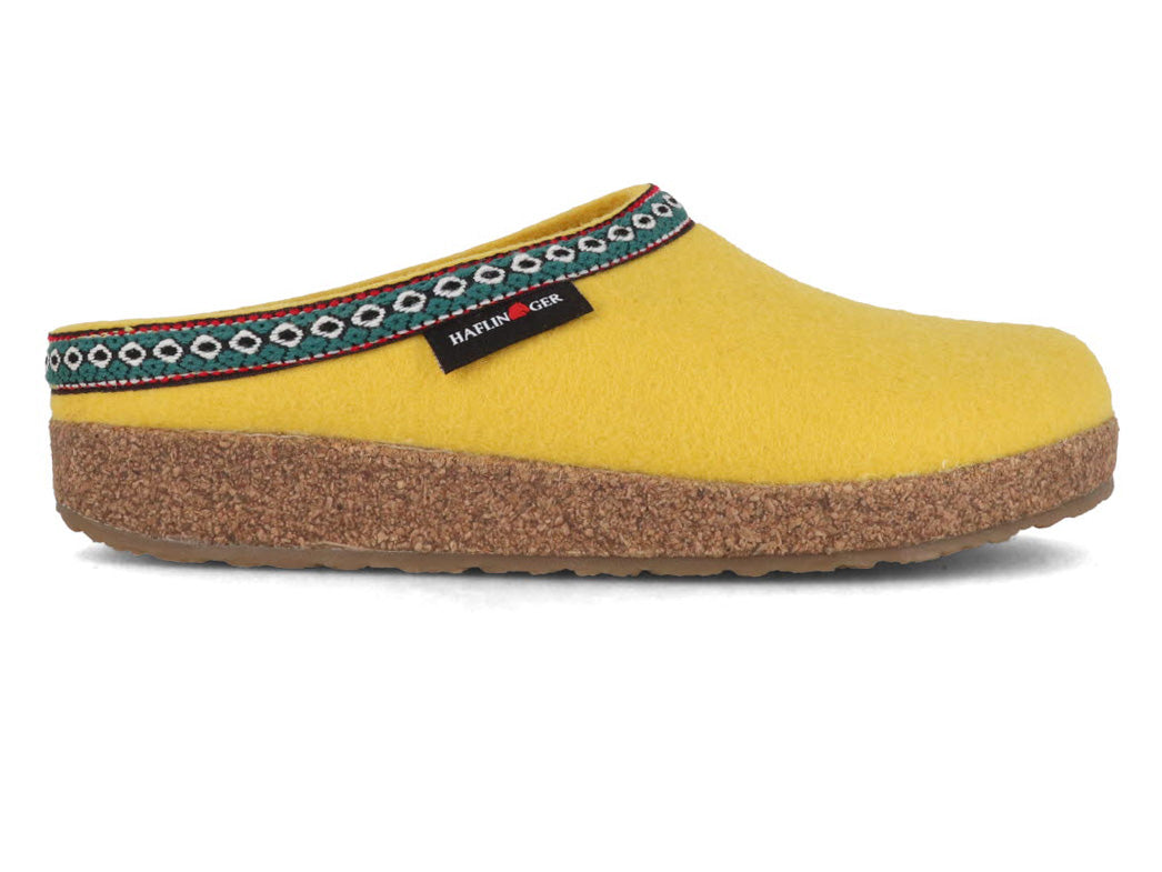 1 HAFLINGER-Women-Felt-Clogs-Grizzly-Franzl-yellow #farbe_Yellow
