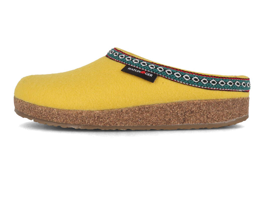 1 HAFLINGER-Women-Felt-Clogs-Grizzly-Franzl-yellow #farbe_Yellow