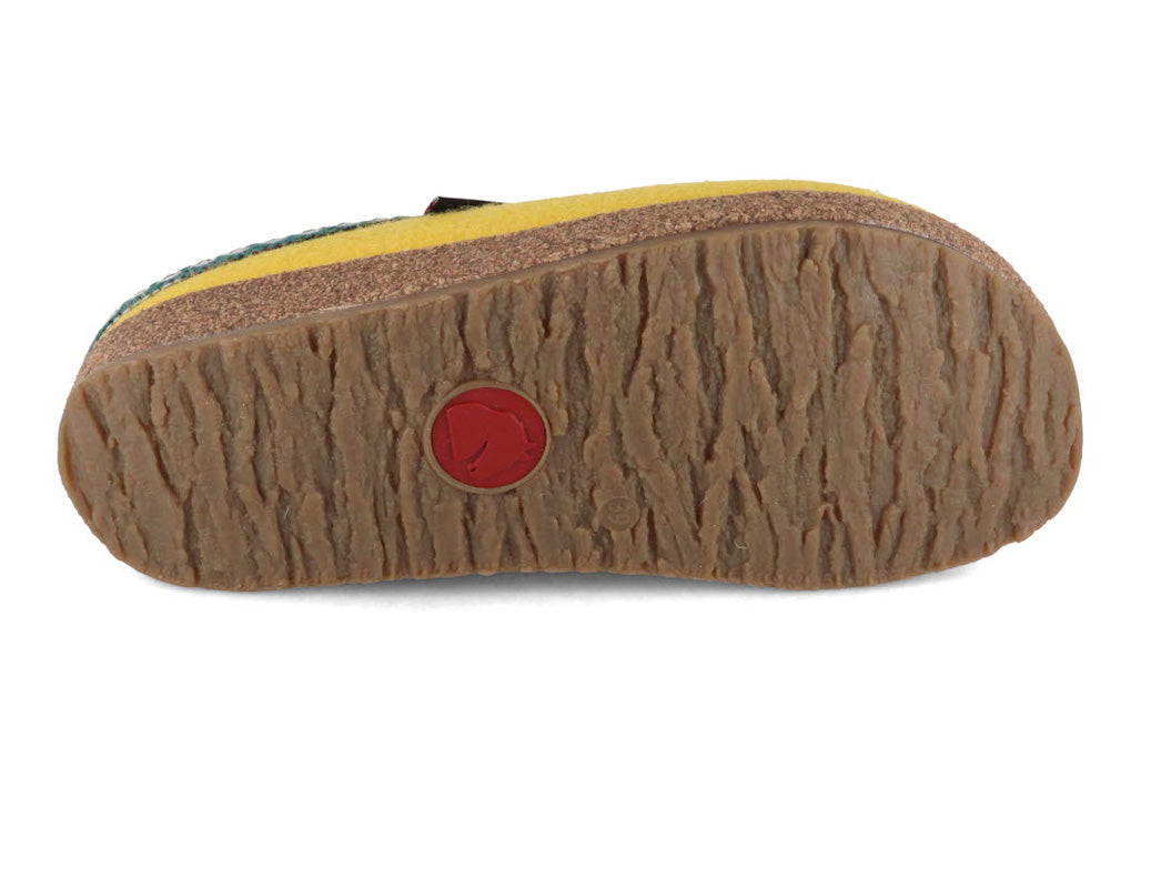1 HAFLINGER-Women-Felt-Clogs-Grizzly-Franzl-yellow #farbe_Yellow