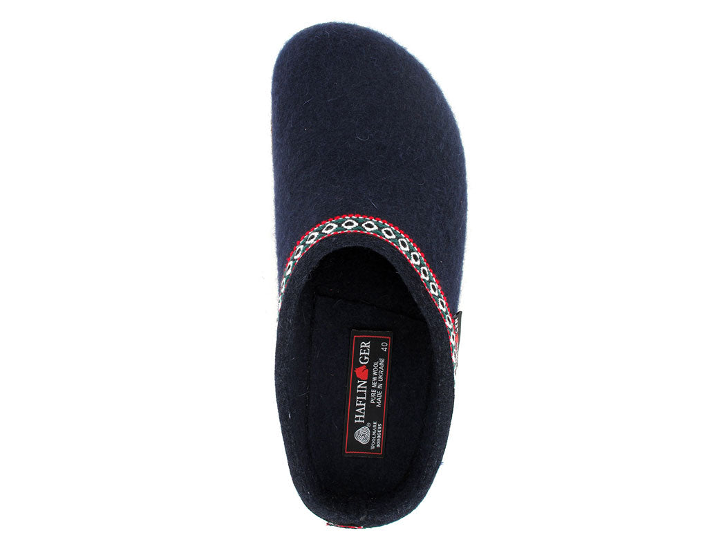 1 HAFLINGER-Classic-Wool-Felt-Clogs-From-Germany--Franzl-Blue #farbe_Blue