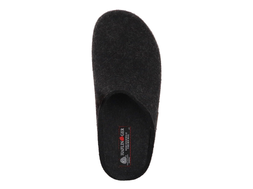 1 HAFLINGER-Wool-Felt-Clog--Grizzly-Michel-Graphite #farbe_Grey
