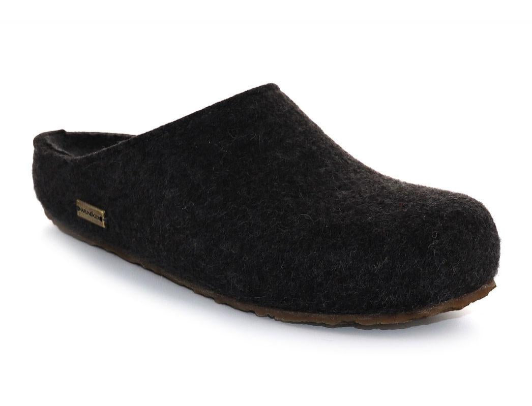 HAFLINGER-Wool-Felt-Clog--Grizzly-Michel-Graphite #farbe_Grey