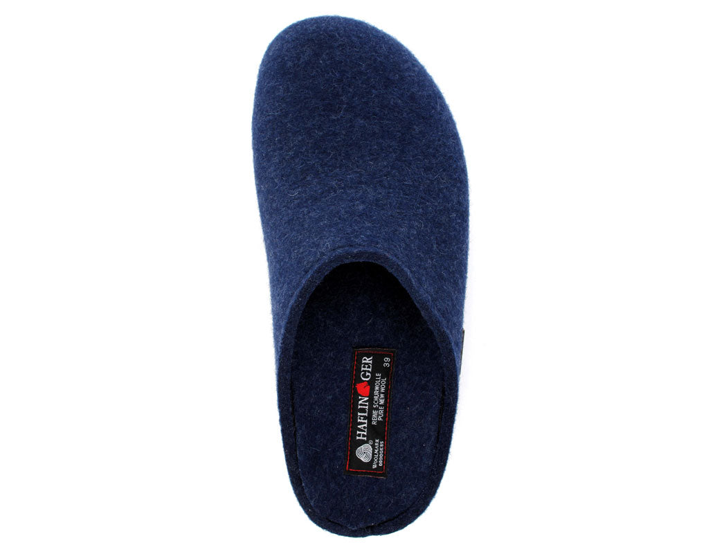 1 HAFLINGER-Felt-Slipper-Clogs--Grizzly-Michel-Blue #farbe_Blue