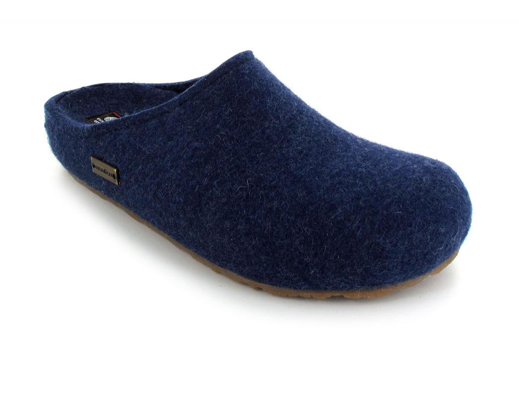HAFLINGER-Felt-Slipper-Clogs--Grizzly-Michel-Blue #farbe_Blue