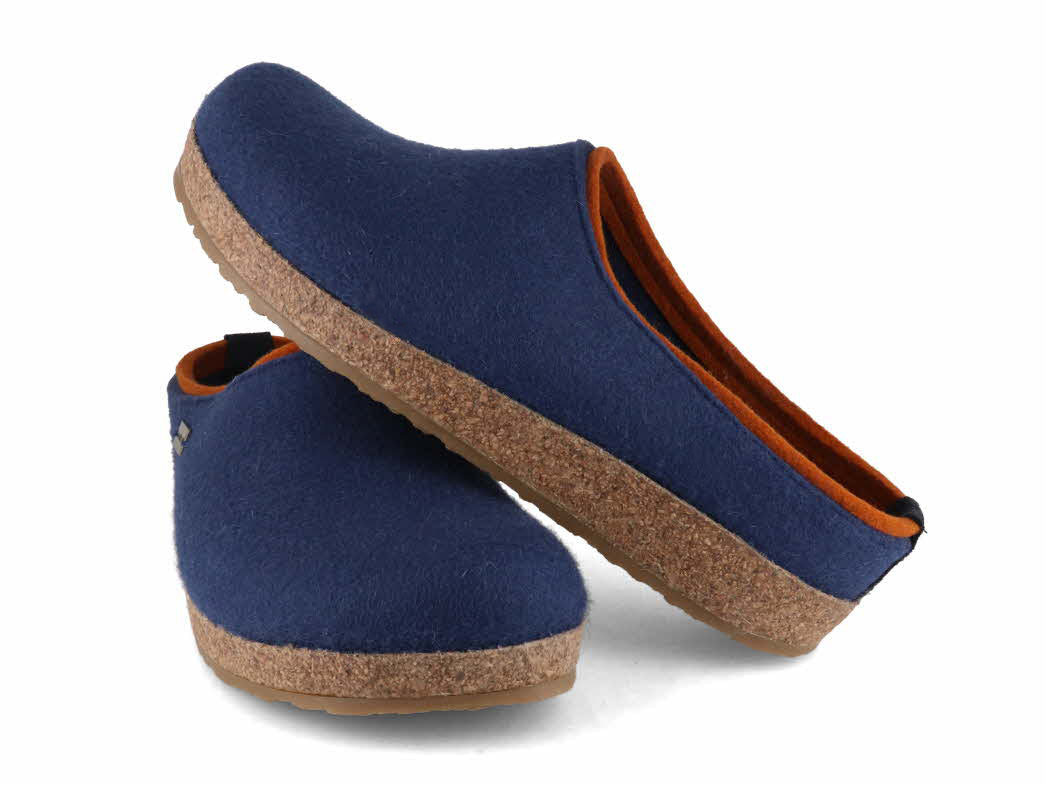 1 HAFLINGER-Men-Women-Clogs-Grizzly-Kris-blueberry #farbe_Blue