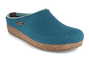 HAFLINGER-Women-Felt-Clogs-Grizzly-Kris-turquoise