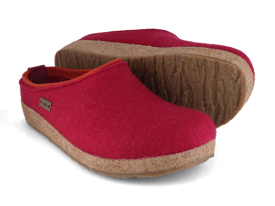 1 HAFLINGER-Women-Felt-Clogs-Grizzly-Kris-port #farbe_Rosa