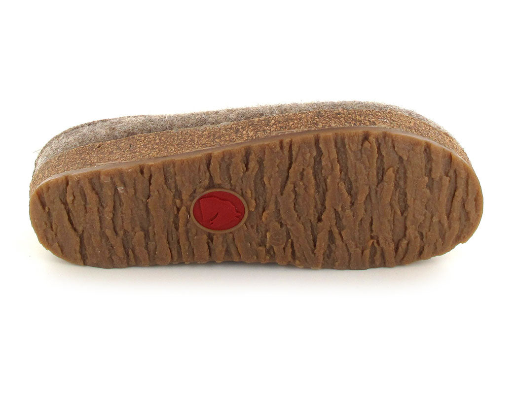 1 HAFLINGER-Clog--Grizzly-Kris-Turf #farbe_Beige