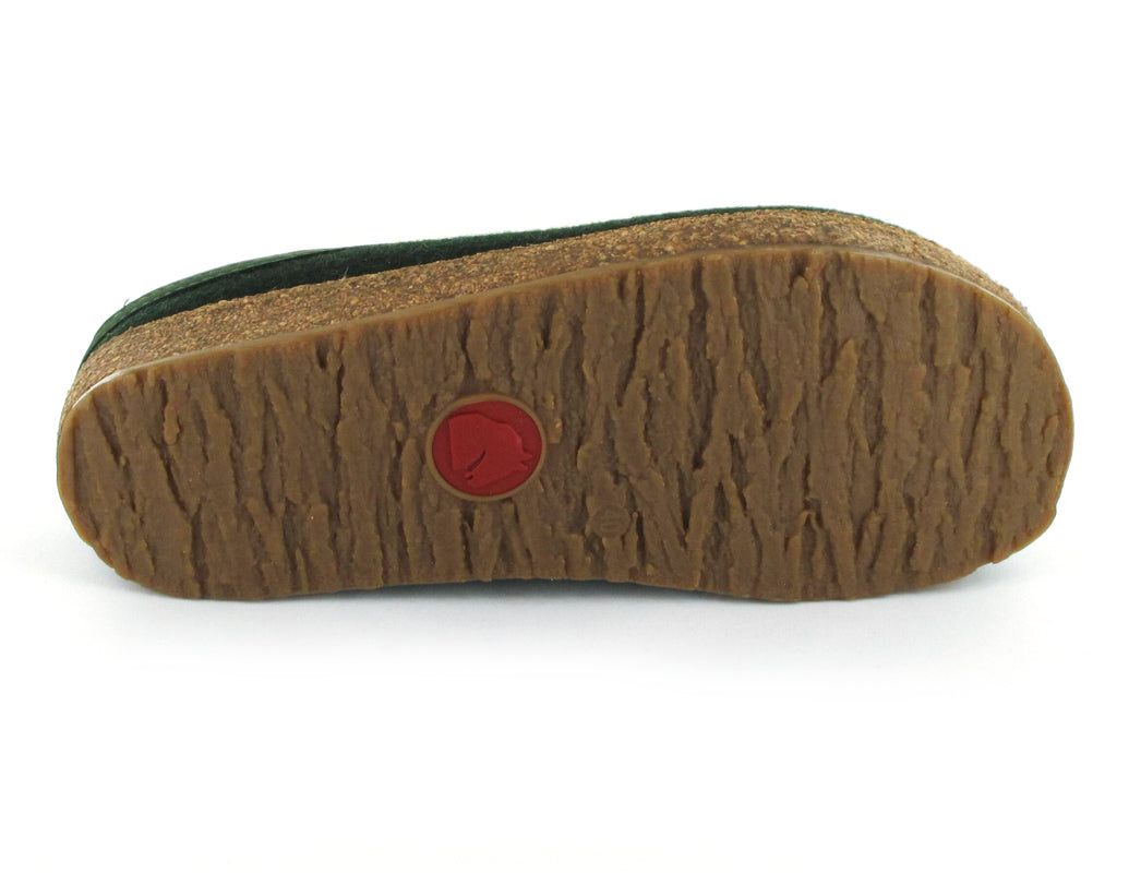 haflinger-gzl-colorful-grizzly-felt-clogs #color_forest green