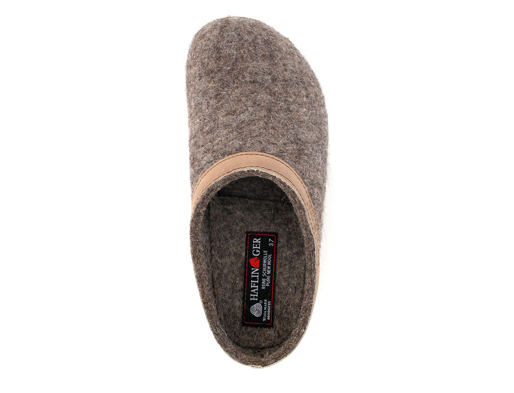 1 HAFLINGER-Clog--Grizzly-Torben-Turf #farbe_Beige